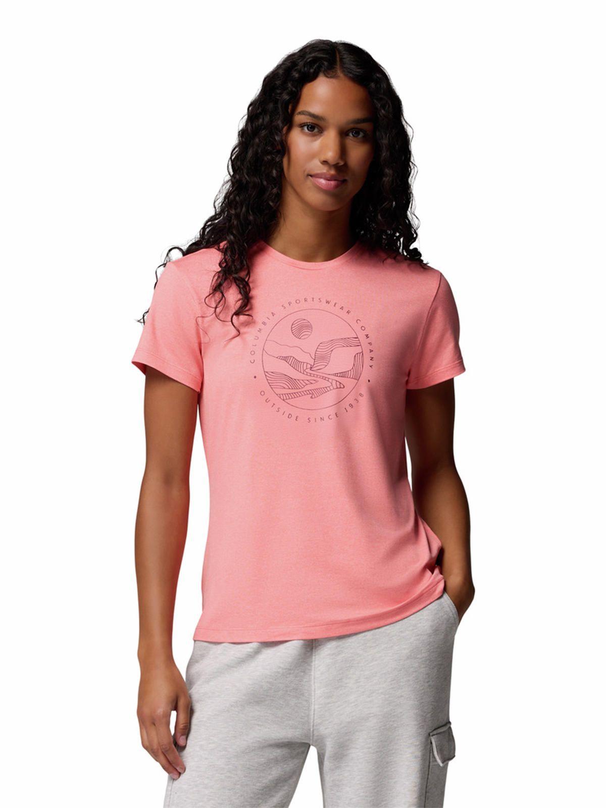 Polera M/C Mujer Sloan Ridge Graphic Rojo-1