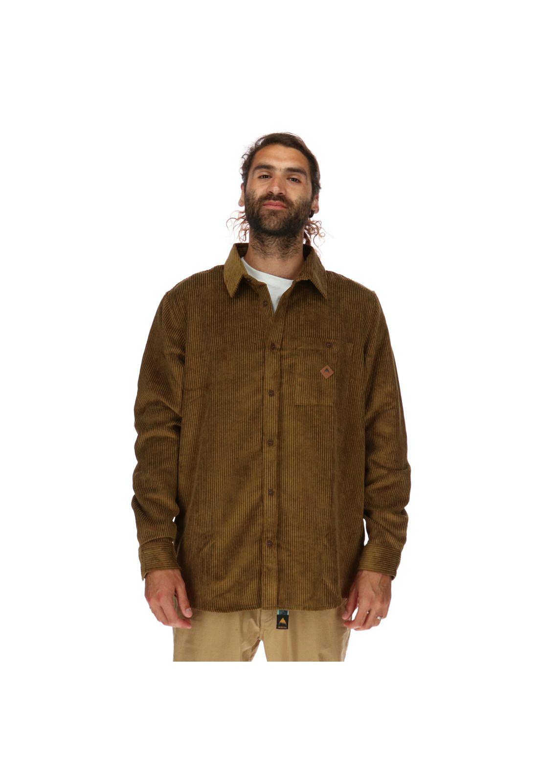 Camisa M/L Brighton Corded Mostaza-0