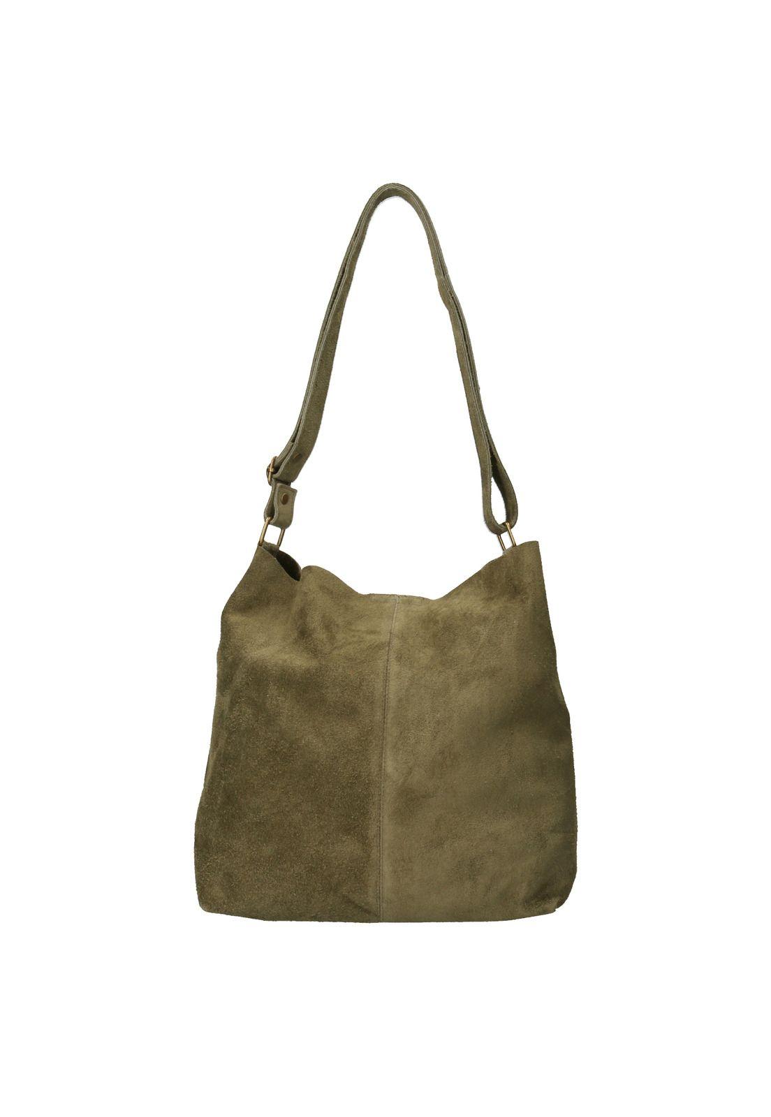 Cartera Cuero Mujer Buzet Hobo Verde-2