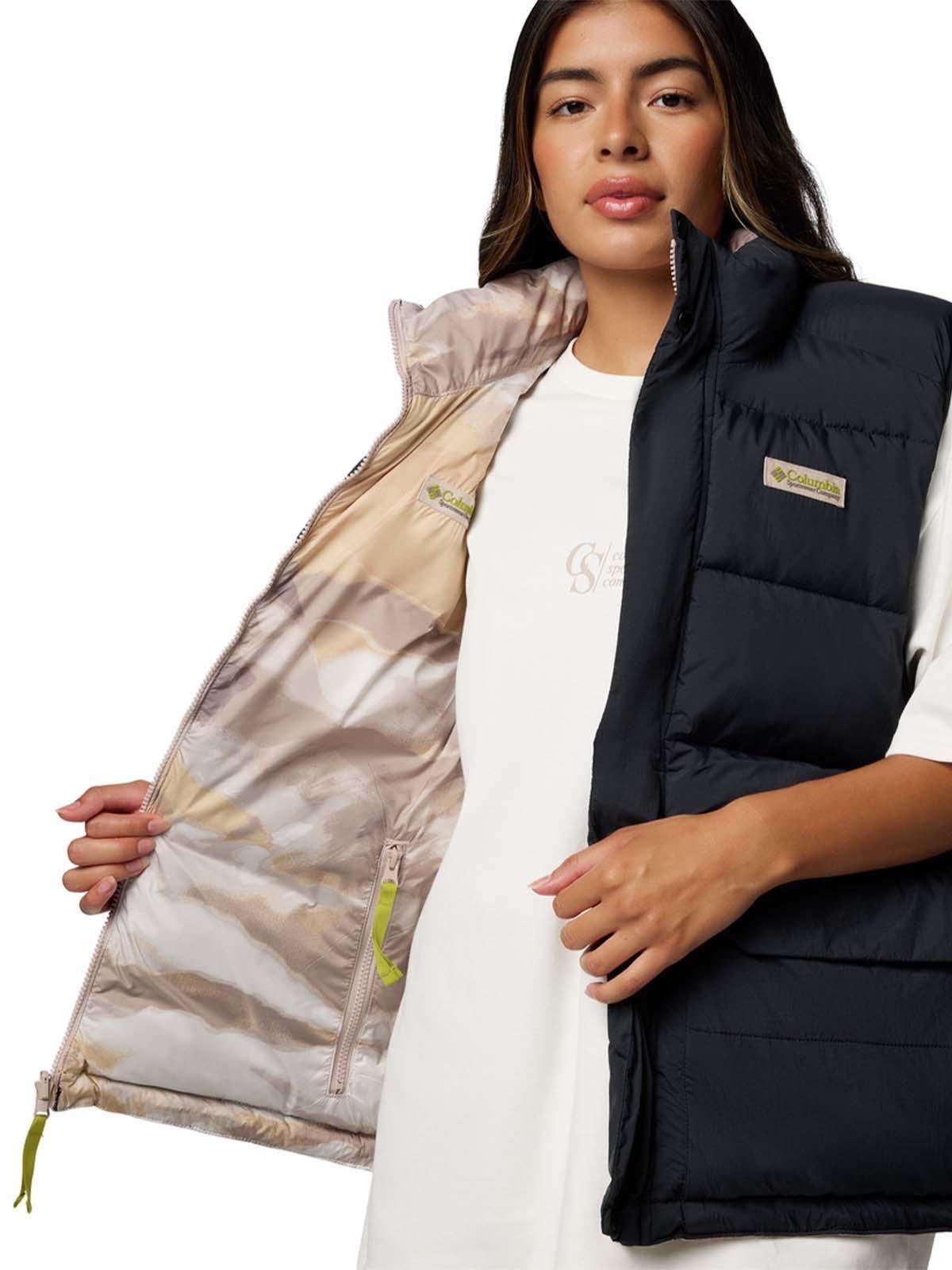 Parka reversible sin manga hombre Wallwa Negro-6