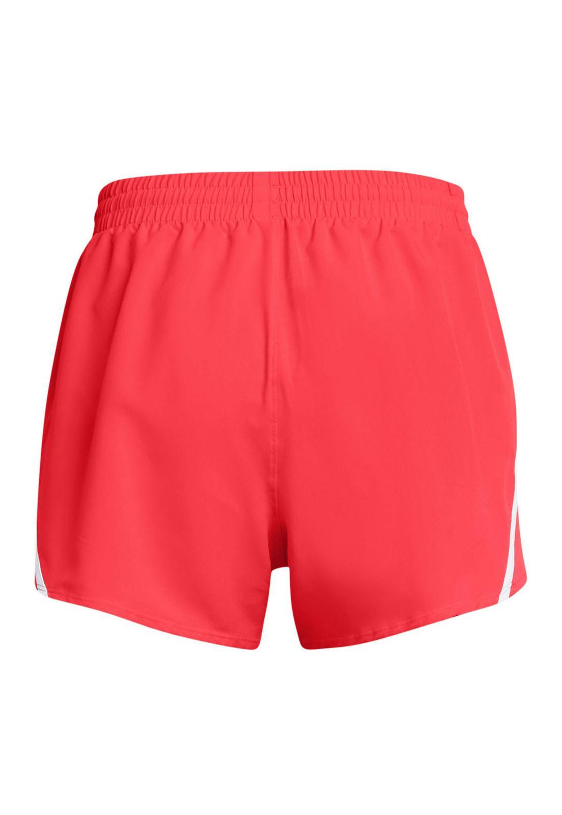 Shorts UA Fly-By de 3" para mujer Rojo-1