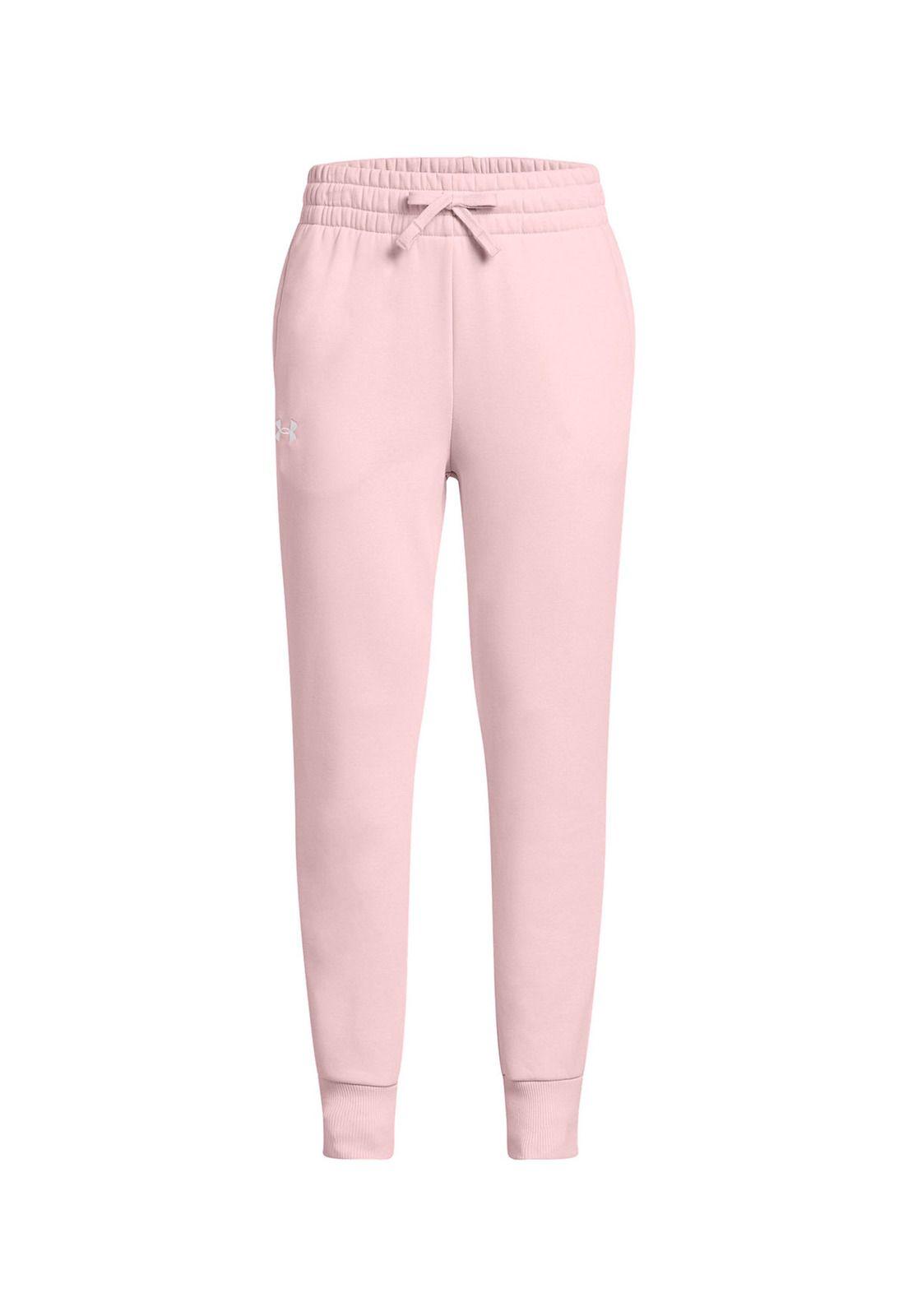 Jogger UA Rival fleece rosado para niñas-0