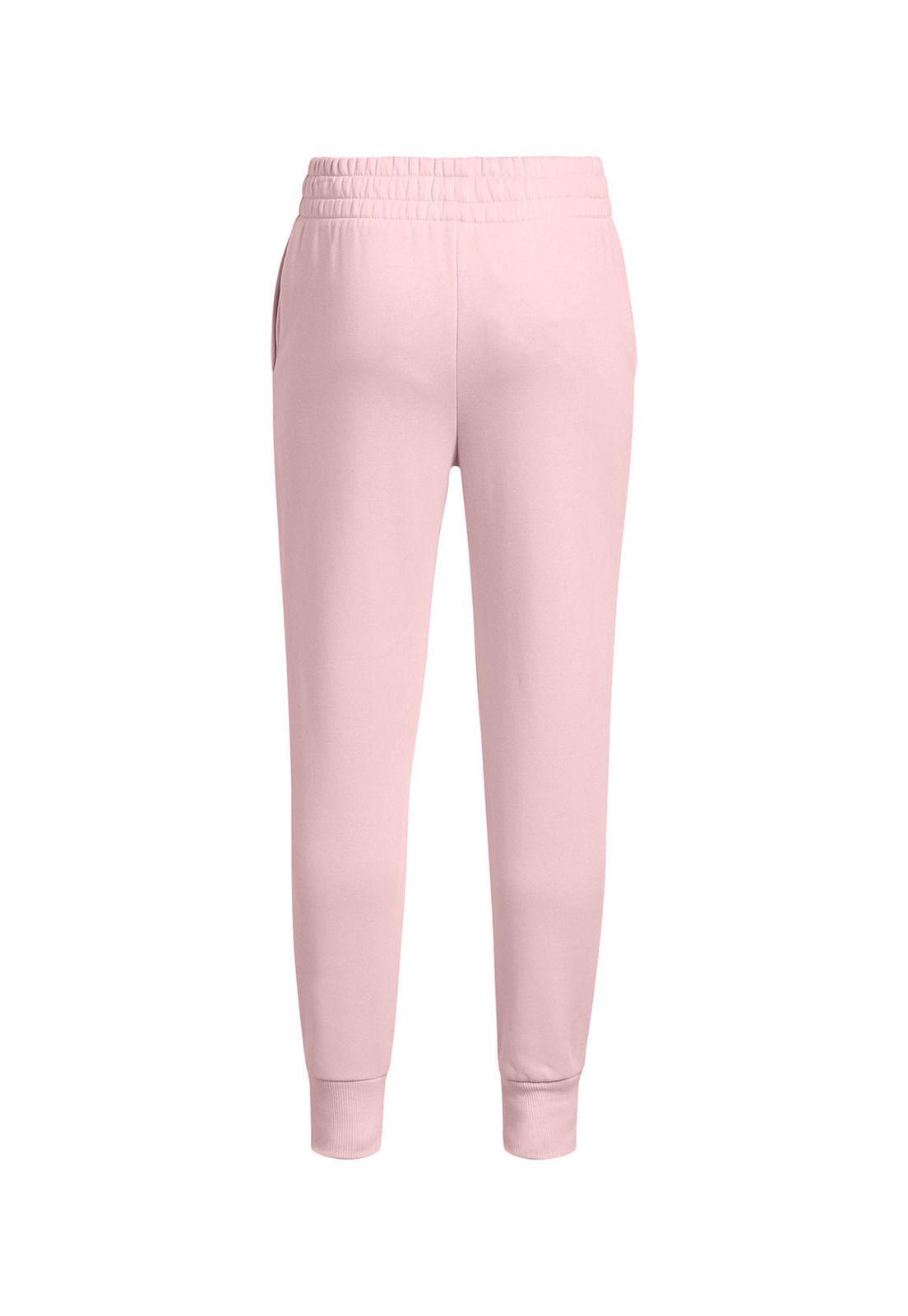Jogger UA Rival fleece rosado para niñas-1