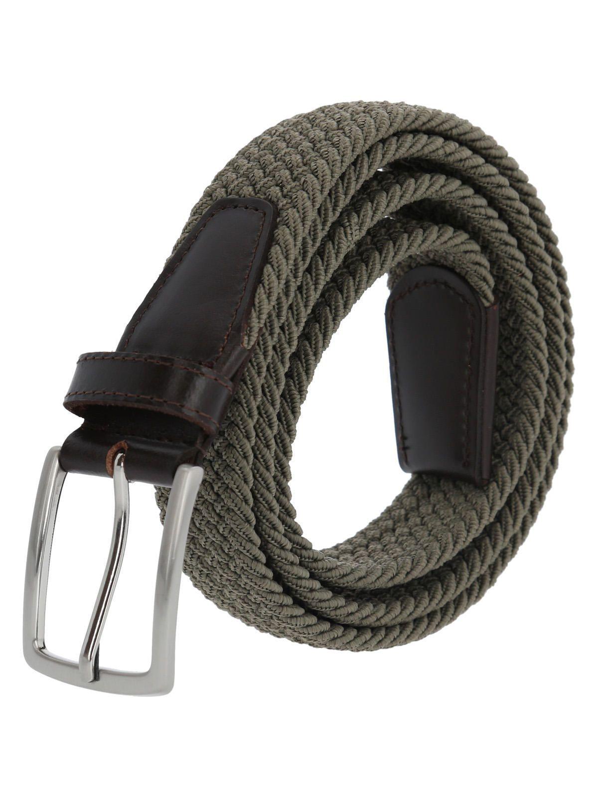 Cinturon Cuero /Elastano Hombre Rf Tanner Café-1