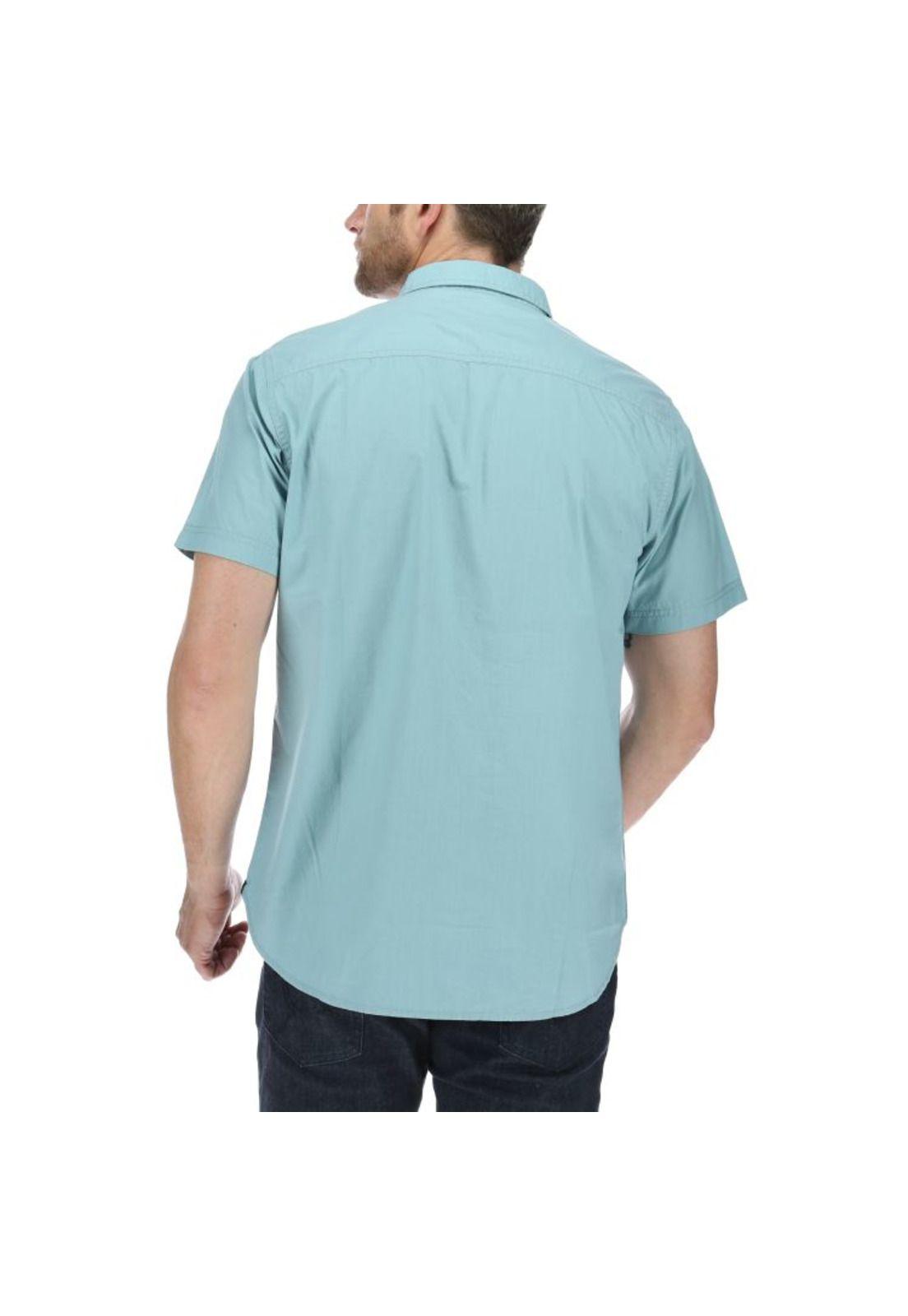 Camisa Mc Hombre Standard S/S Shirt Azul-2