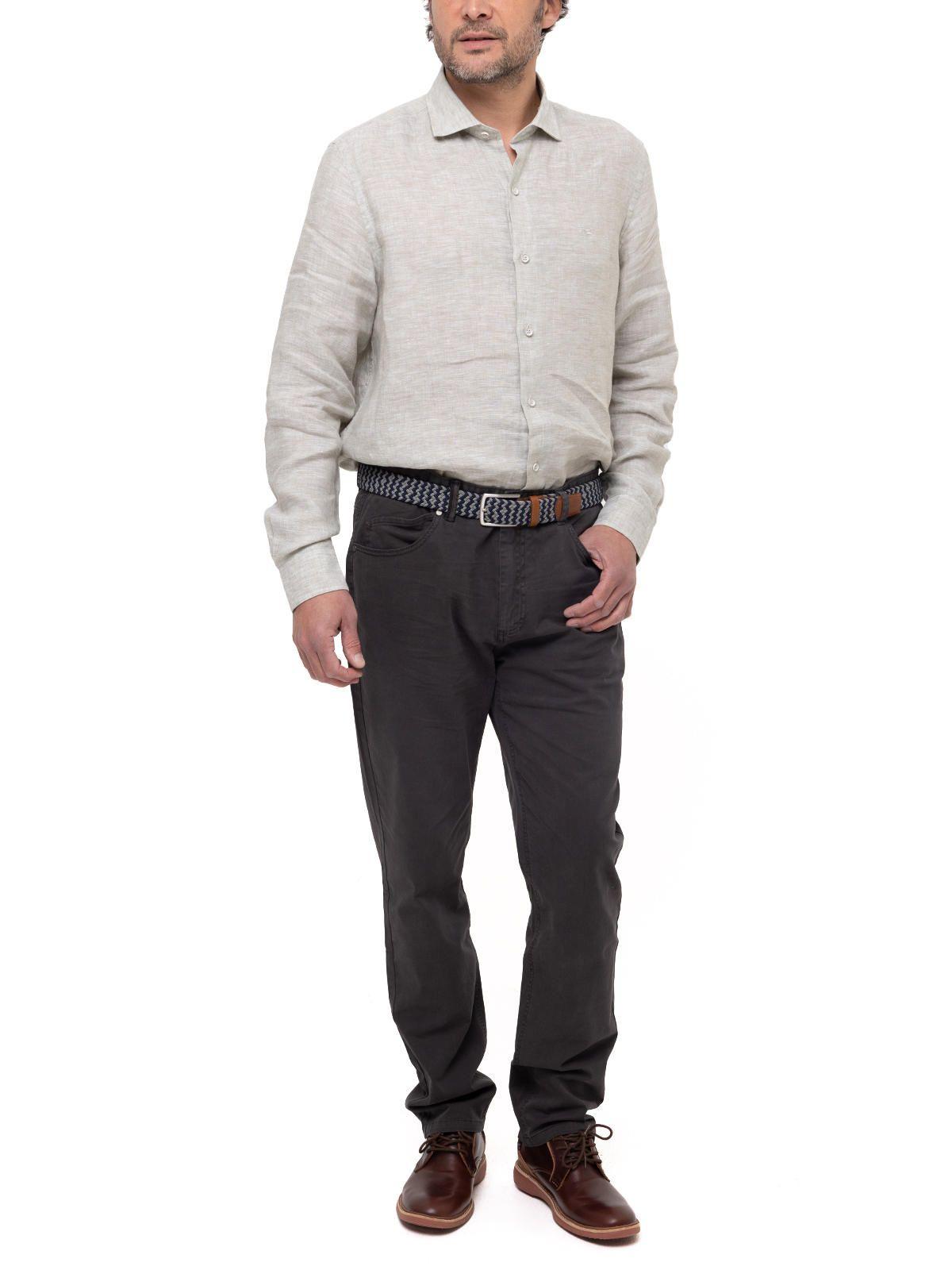 Pantalón Natural Flex Five Gris Hombre-5