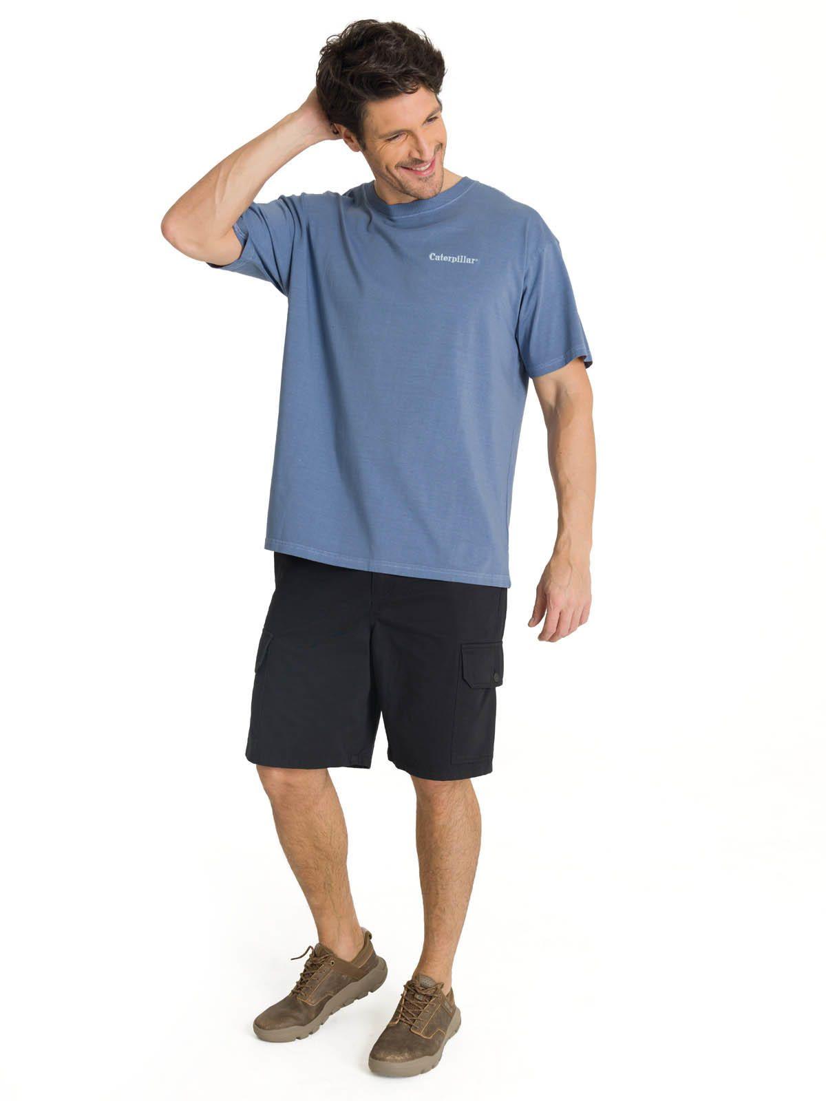 Polera Casual Hombre Heavyweight Relaxed Azul-5