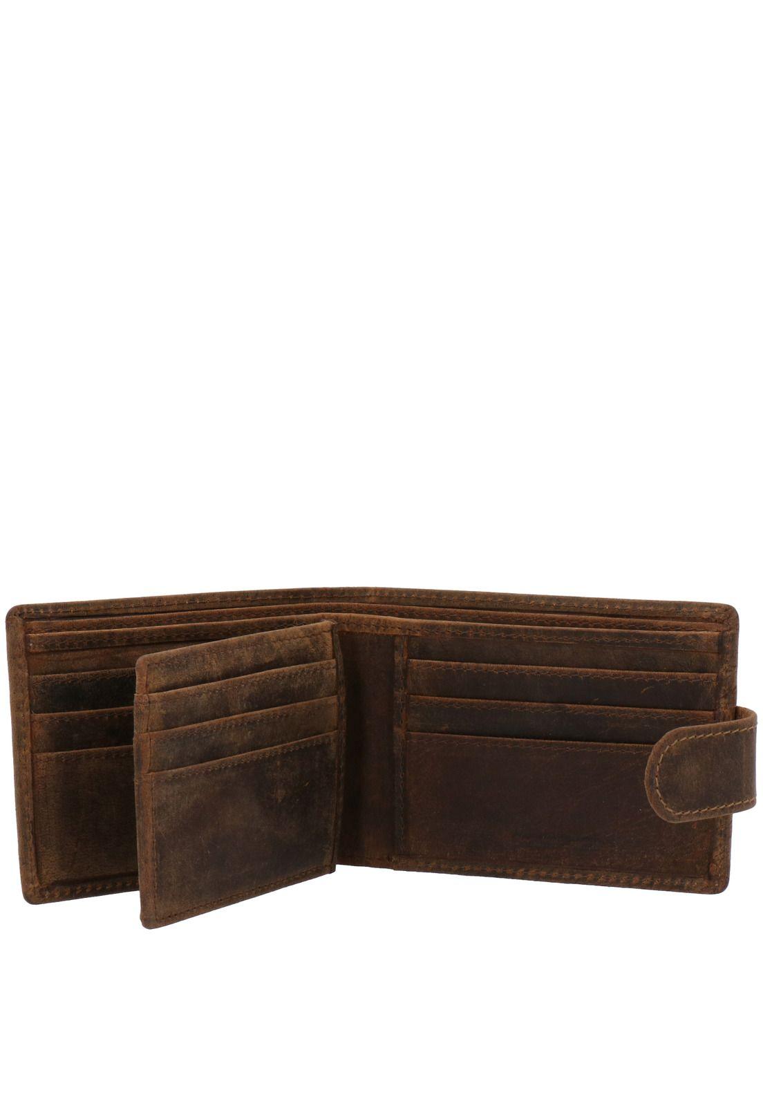 Billetera Cuero Hombre Whhu 12B Triple Café-2