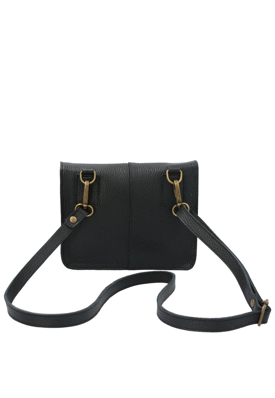 Cartera Cuero Mujer Belle Cross Negro-2