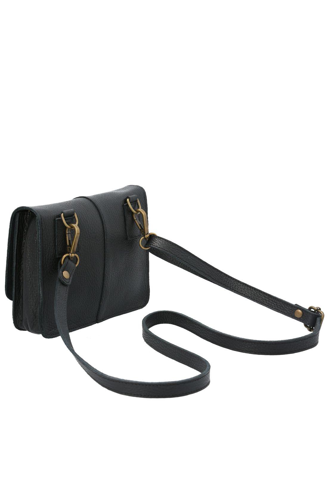 Cartera Cuero Mujer Belle Cross Negro-3