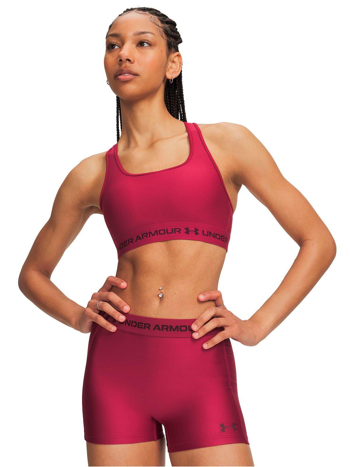 Peto Crossback Mid Bra roja Mujer-0