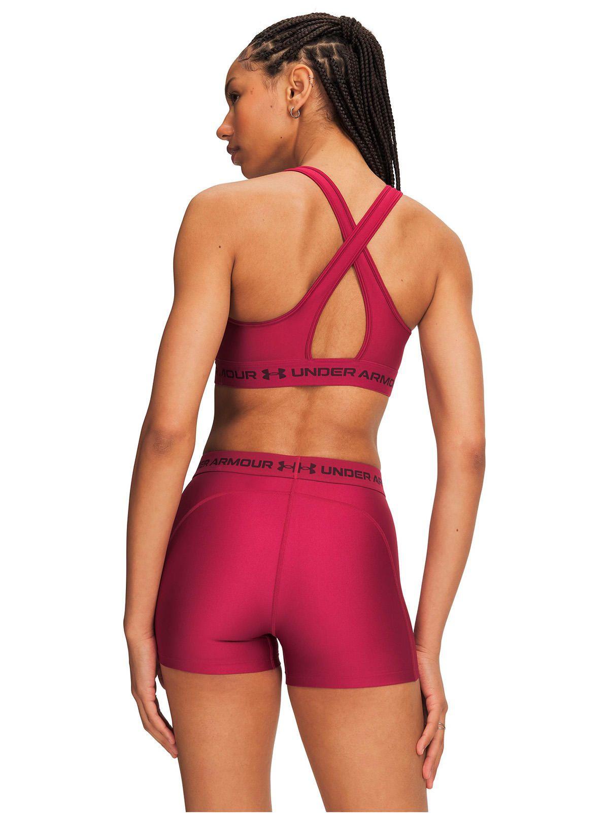 Peto Crossback Mid Bra roja Mujer-1