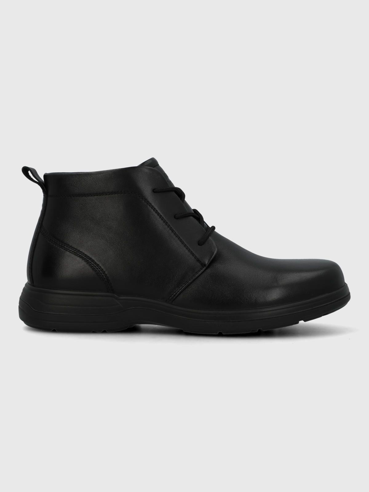 Botin Cuero Hombre Ansel Negro-1