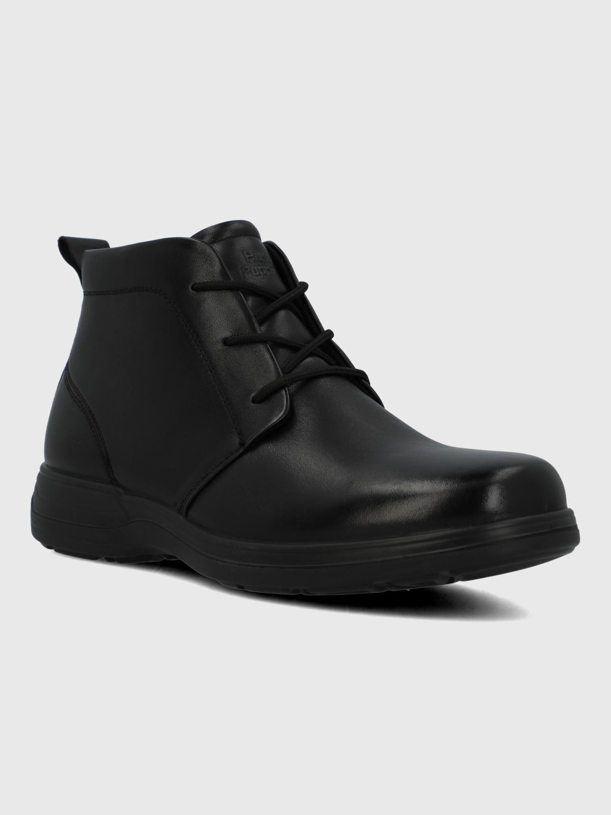 Botin Cuero Hombre Ansel Negro-0