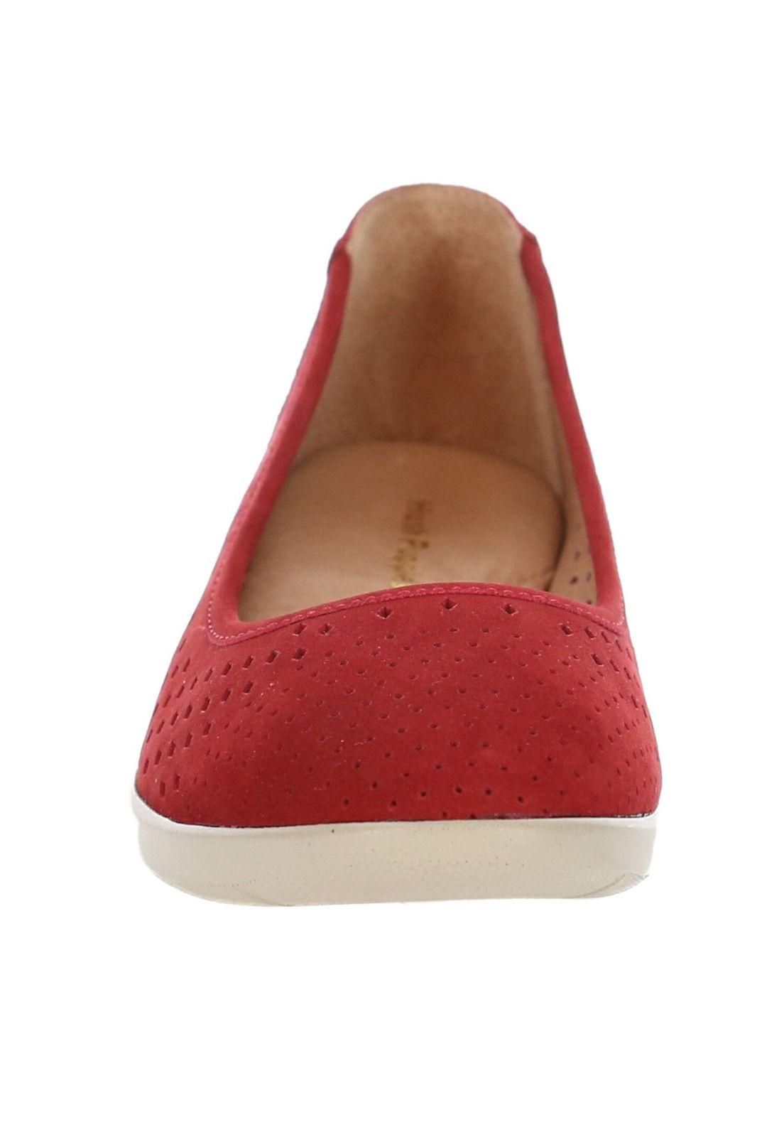 Zapato Cuero Delfia Rojo-2