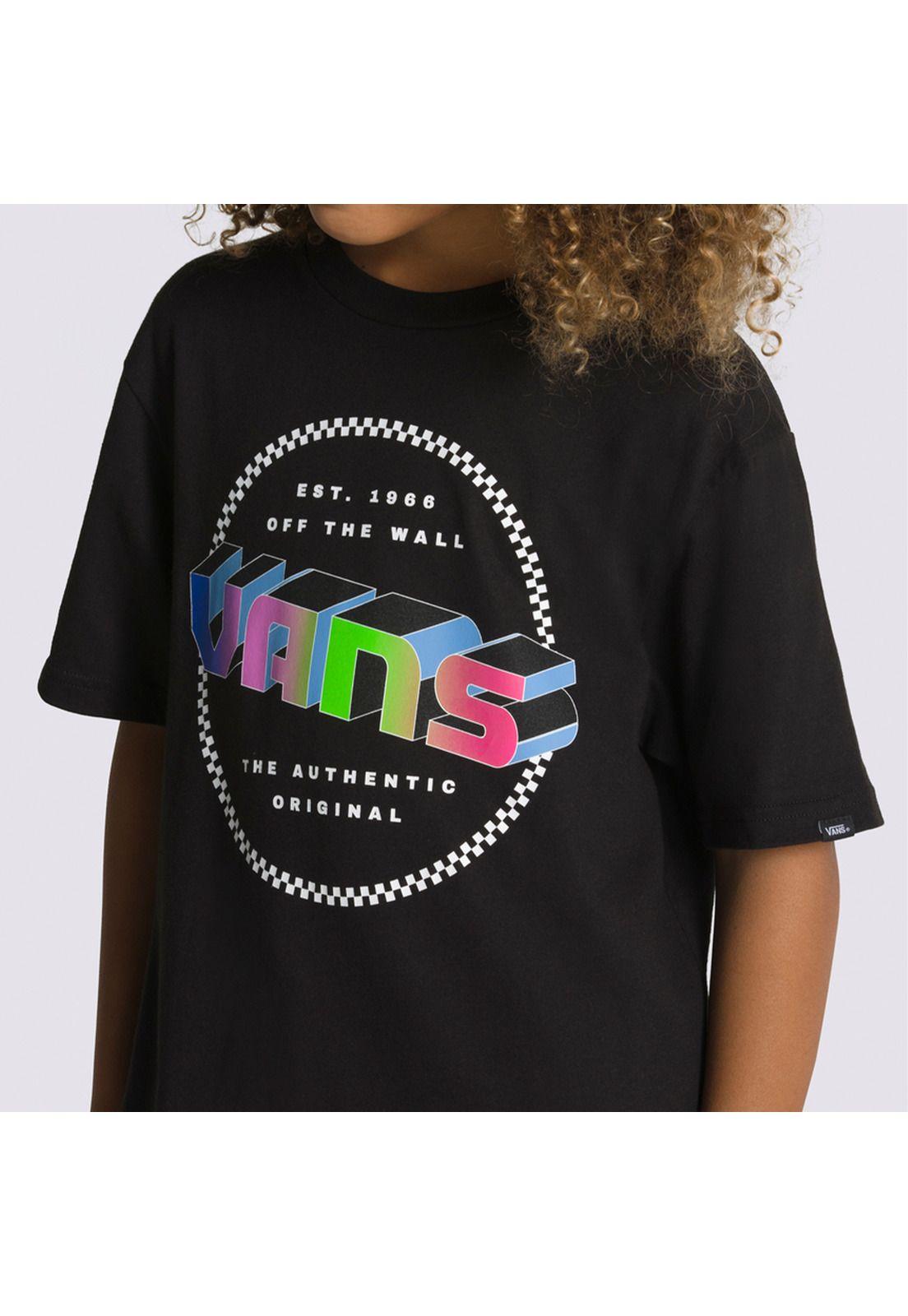 Polera Manga Corta Digital Flash Ss Negro Niño-4