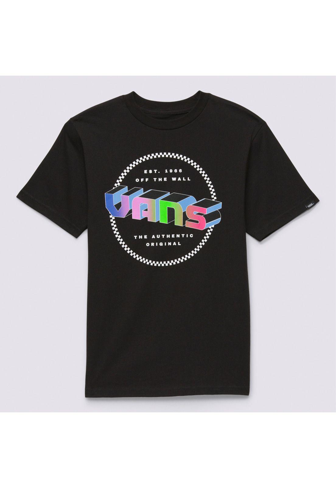 Polera Manga Corta Digital Flash Ss Negro Niño-5