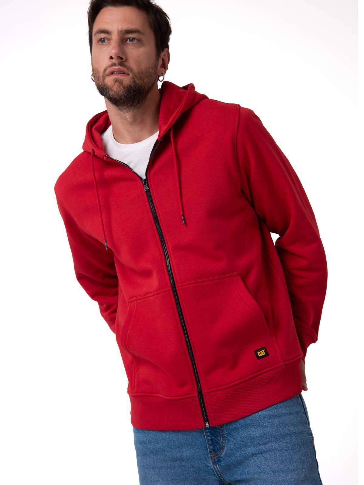 Polerón Hombre Patch Full Zip Rojo-0
