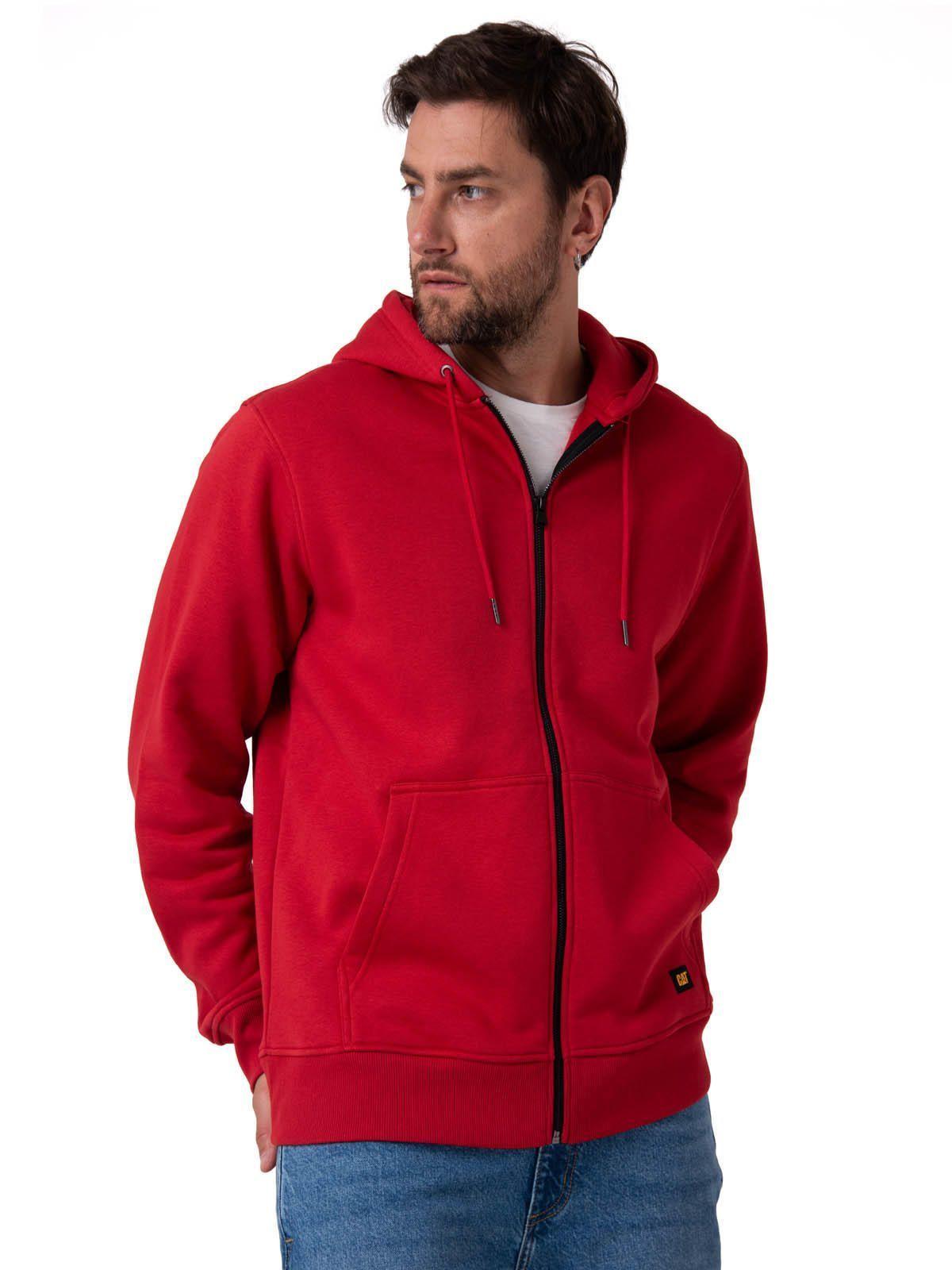 Polerón Hombre Patch Full Zip Rojo-1
