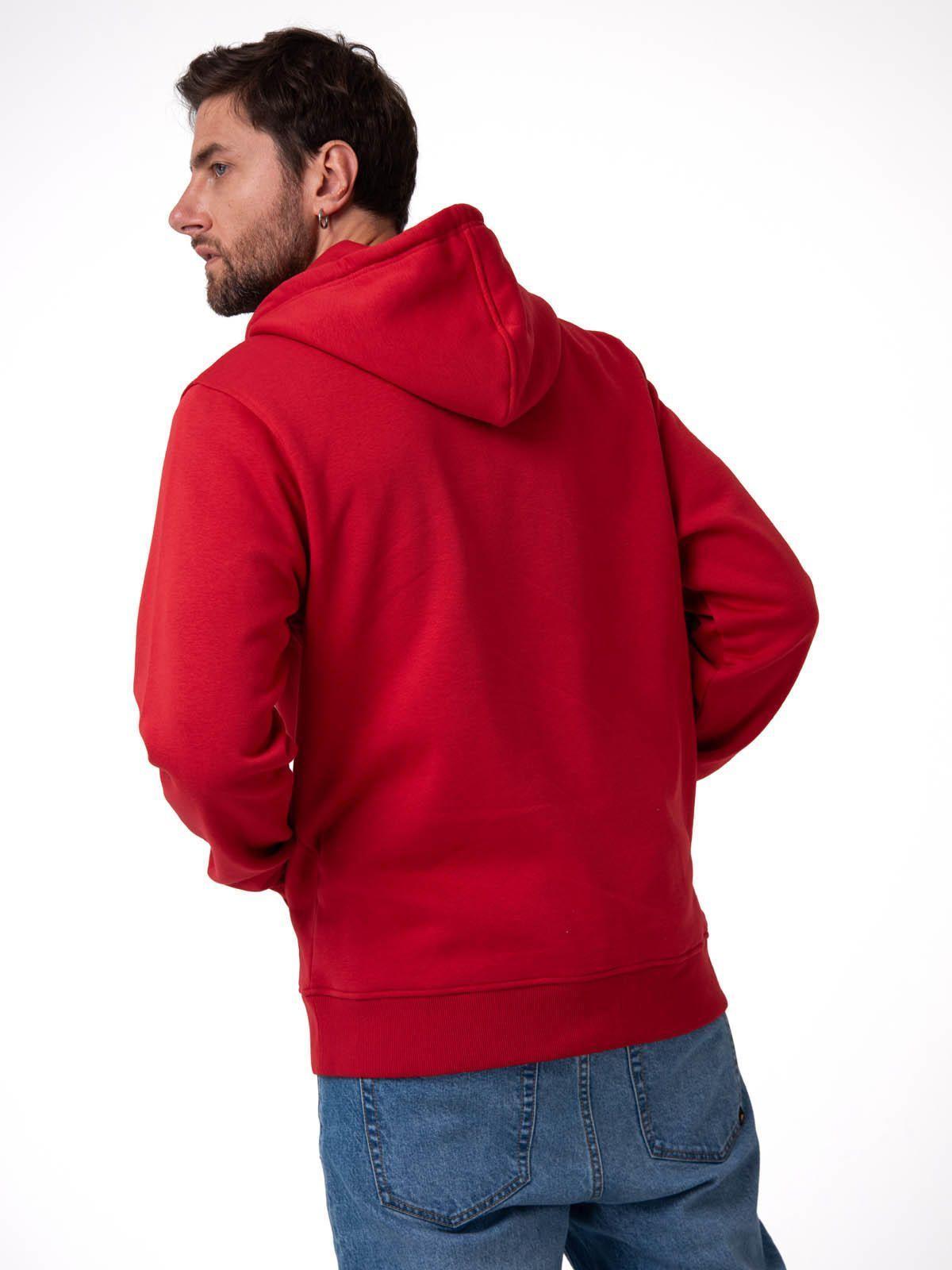 Polerón Hombre Patch Full Zip Rojo-3