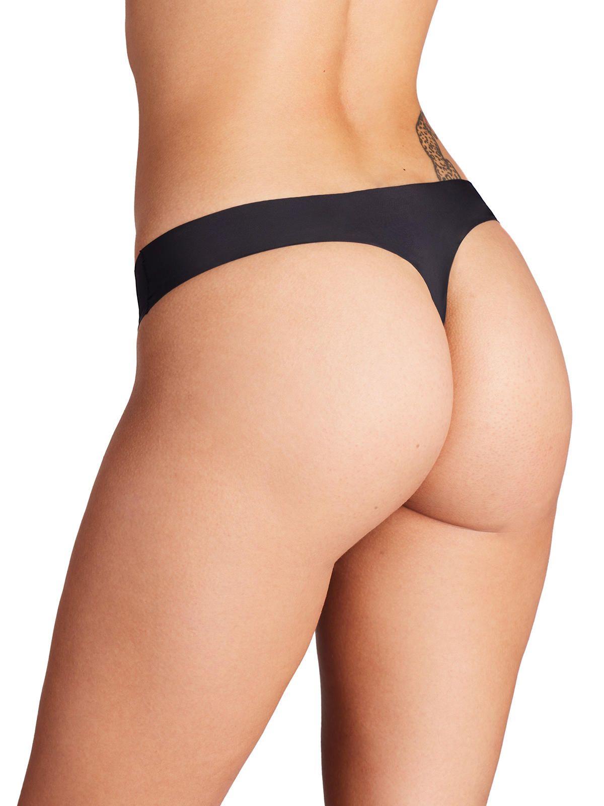 Calzón Strtch Ns Thng Solid Negro mujer-4