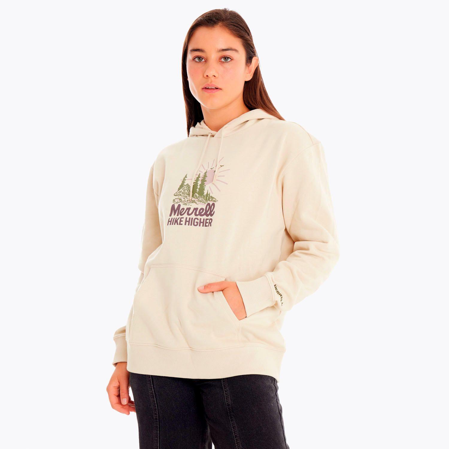 Polerón Mujer Hike Higher Gris-0