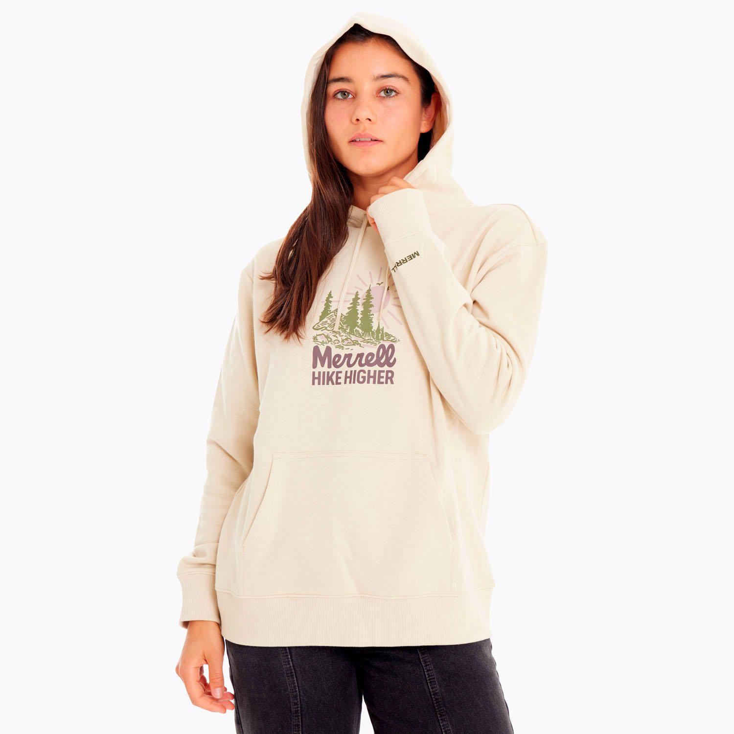 Polerón Mujer Hike Higher Gris-1