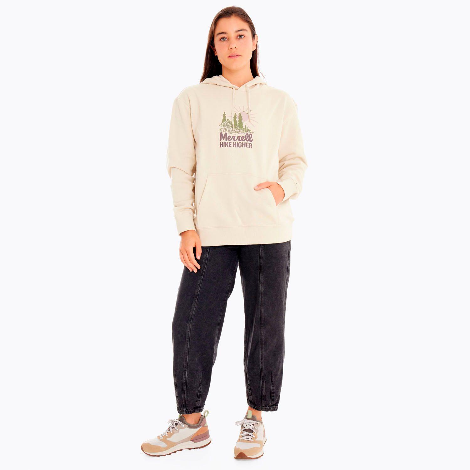 Polerón Mujer Hike Higher Gris-5