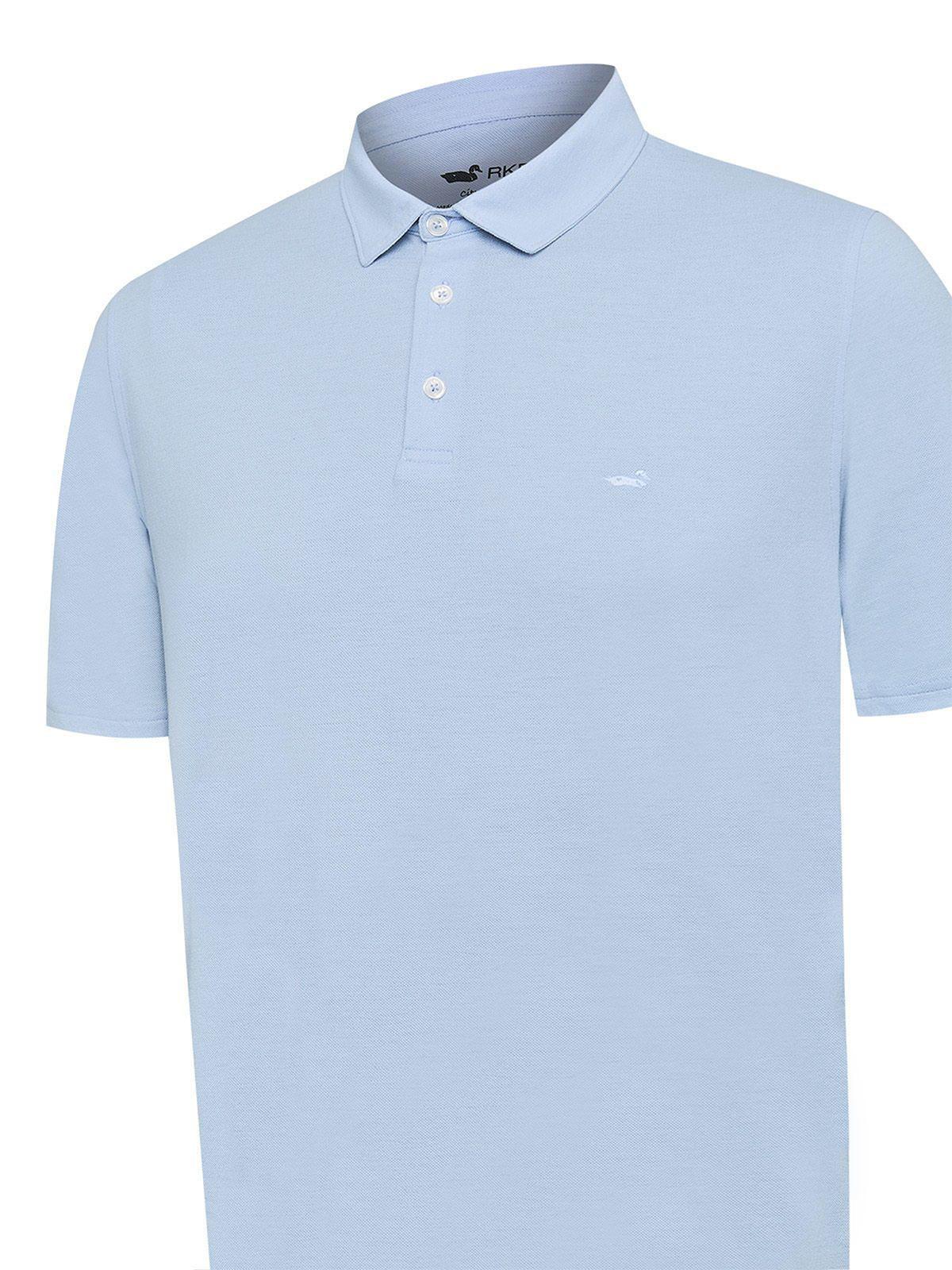 Polera Algodón Orgánico Hombre Padua Celeste-3