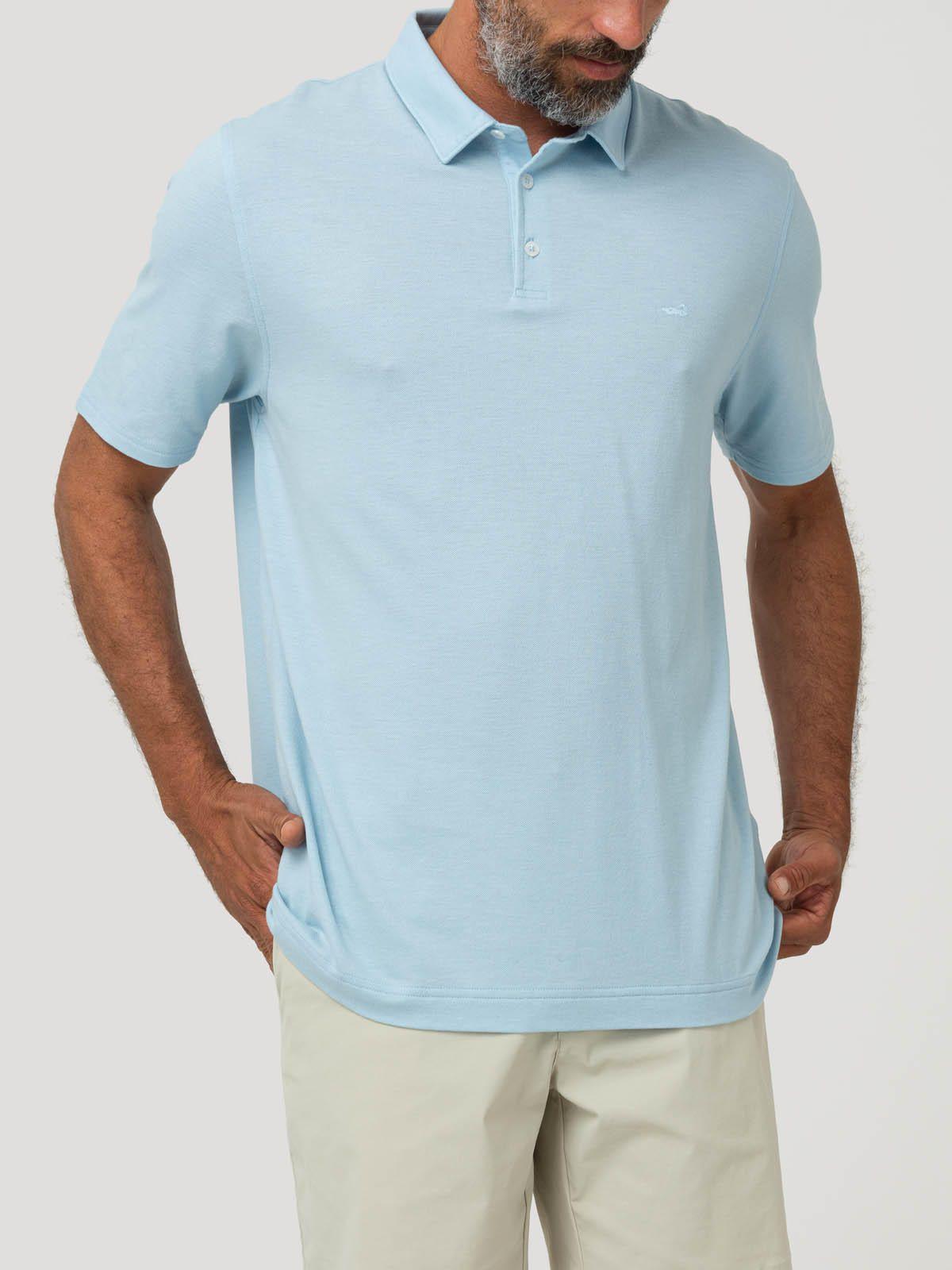 Polera Algodón Orgánico Hombre Padua Celeste-4