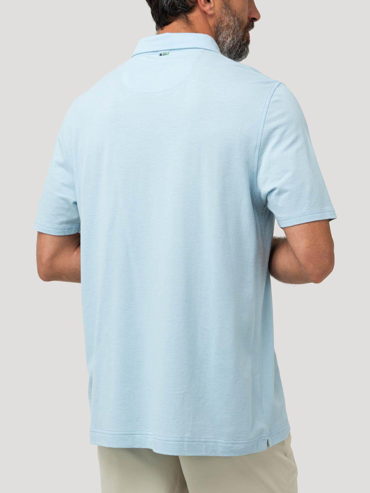 Polera Algodón Orgánico Hombre Padua Celeste-5