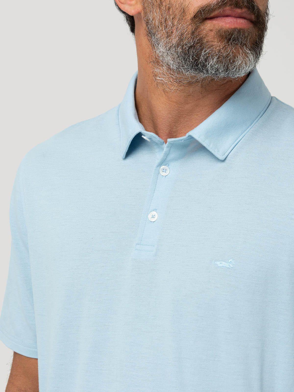 Polera Algodón Orgánico Hombre Padua Celeste-6