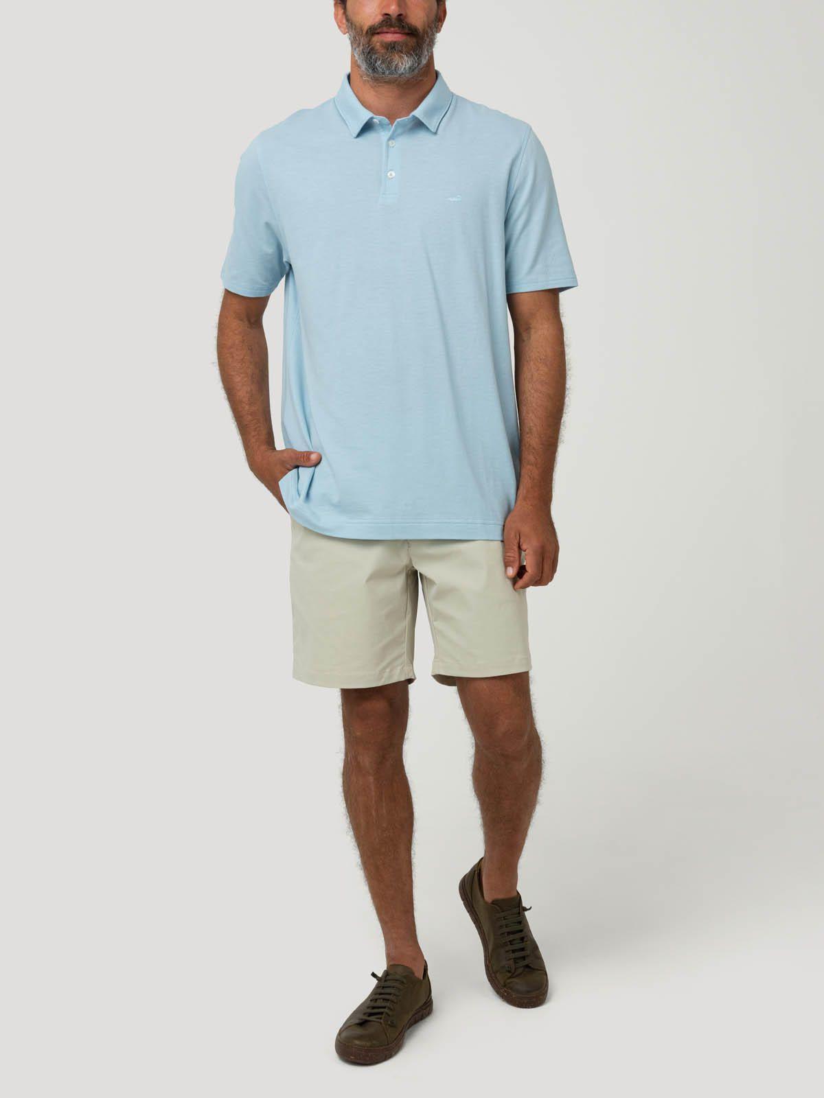 Polera Algodón Orgánico Hombre Padua Celeste-7