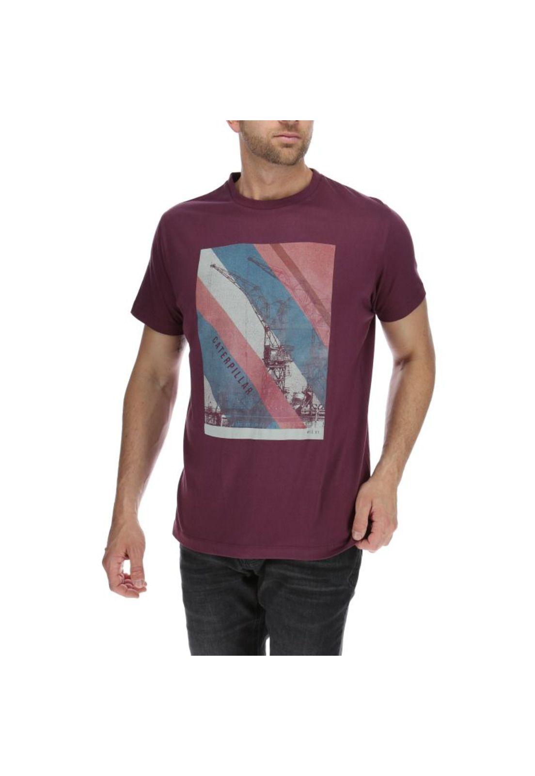 Polera Mc Hombre Site Tee Burdeo-0