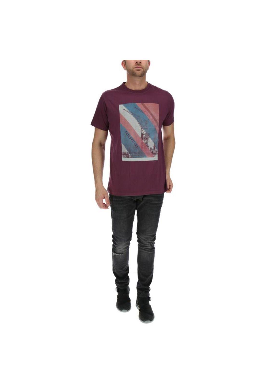 Polera Mc Hombre Site Tee Burdeo-4