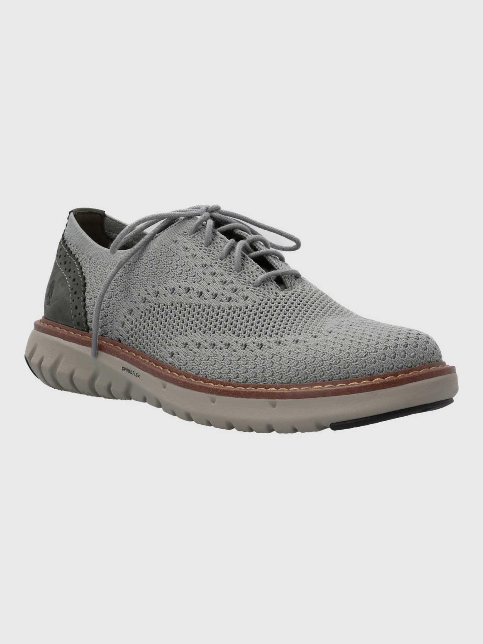 Zapato Smart Hombre Knit Wingtip Gris-0
