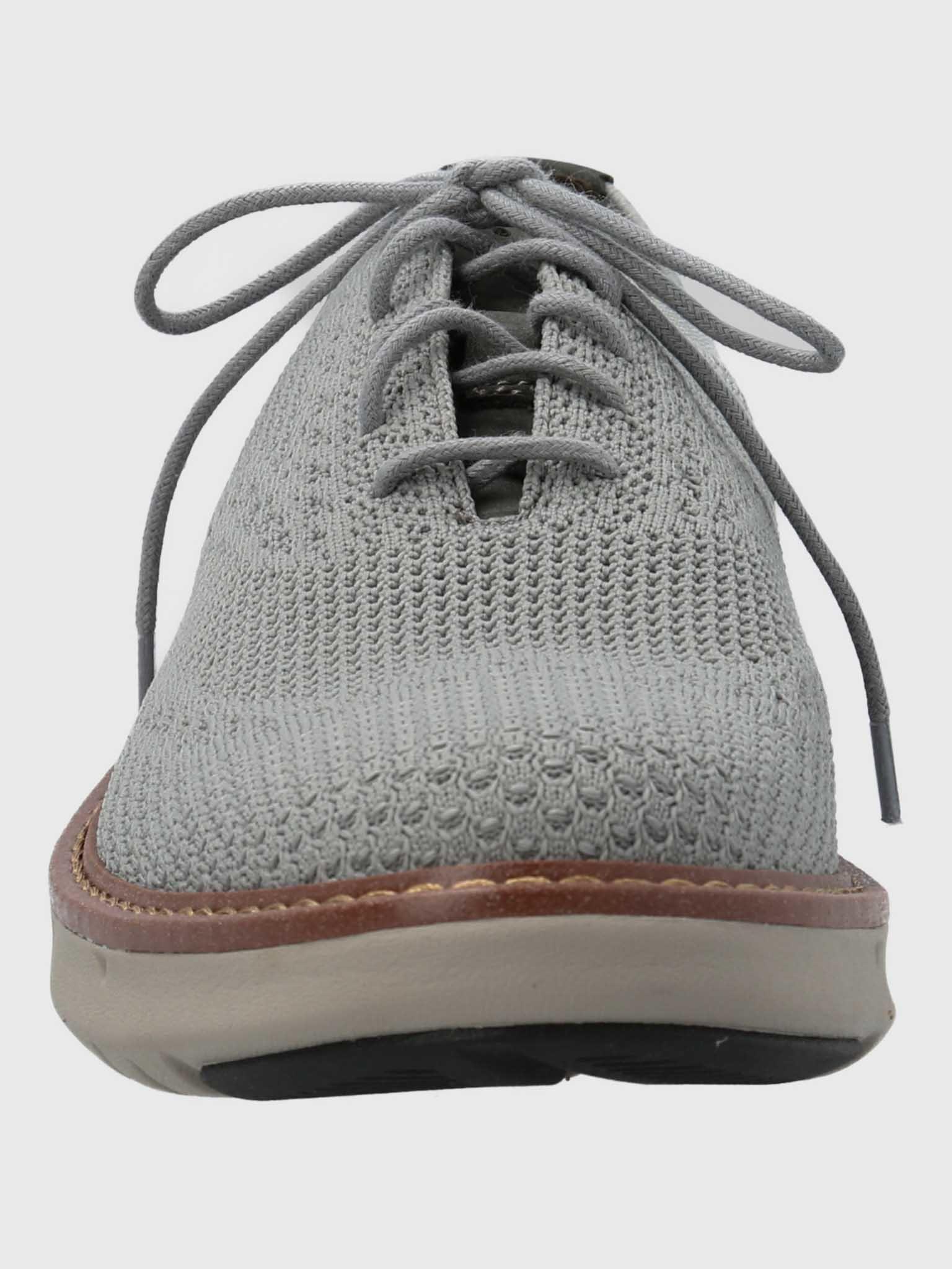 Zapato Smart Hombre Knit Wingtip Gris-3