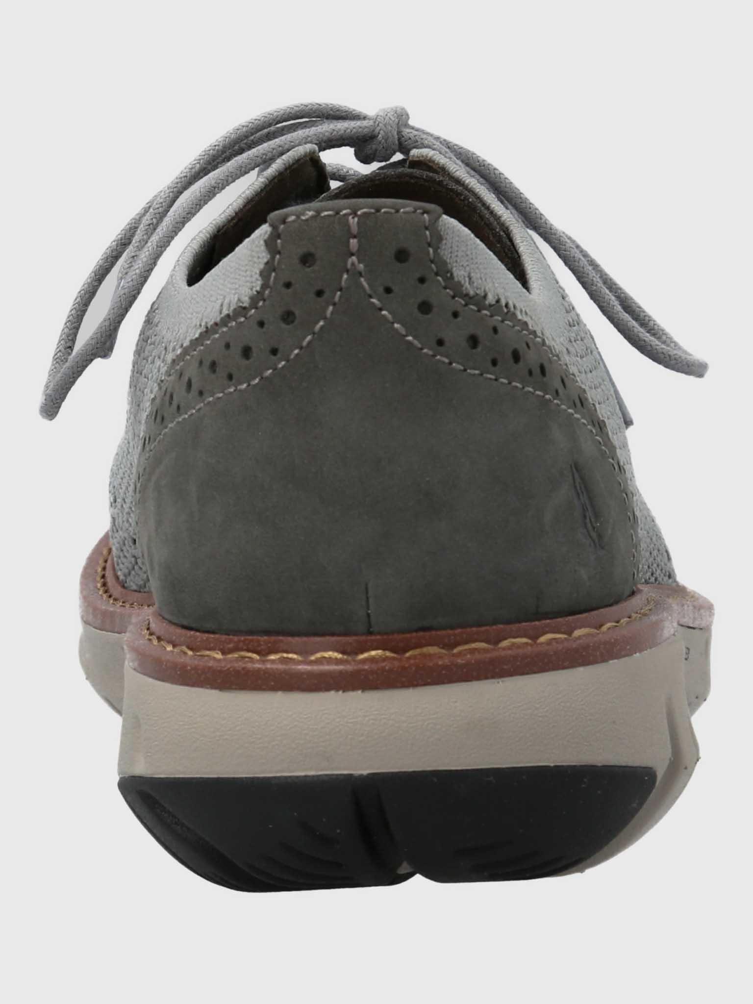 Zapato Smart Hombre Knit Wingtip Gris-6