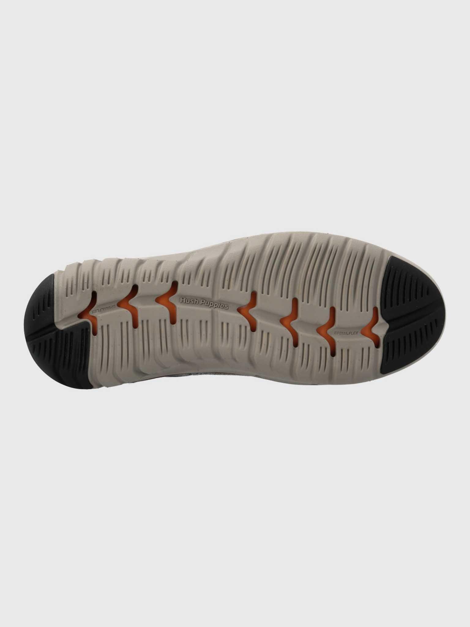 Zapato Smart Hombre Knit Wingtip Gris-7