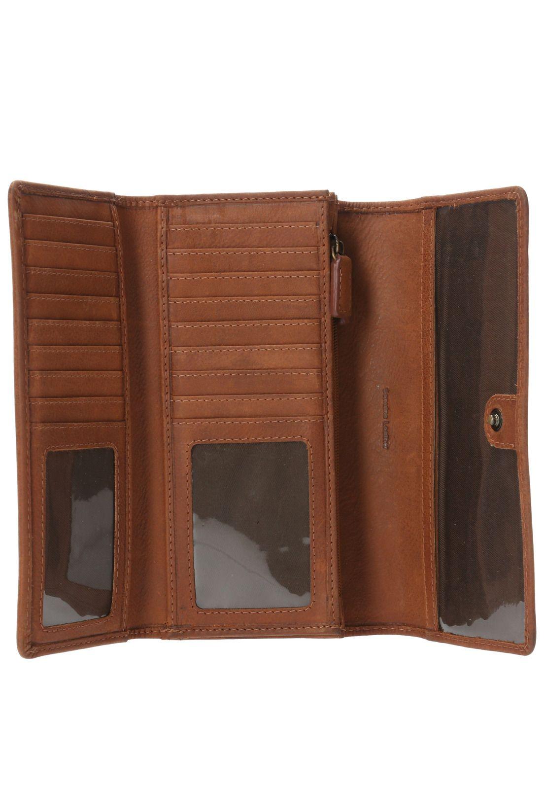 Billetera Casual Th Christine Café Mujer-2