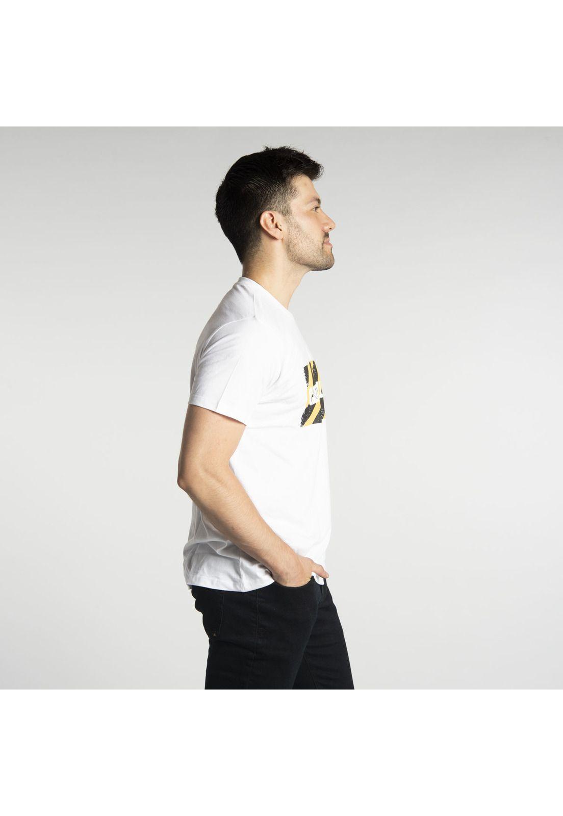 Polera Manga Corta  Hombre Fdtn Ww Site Tee Blanco-1