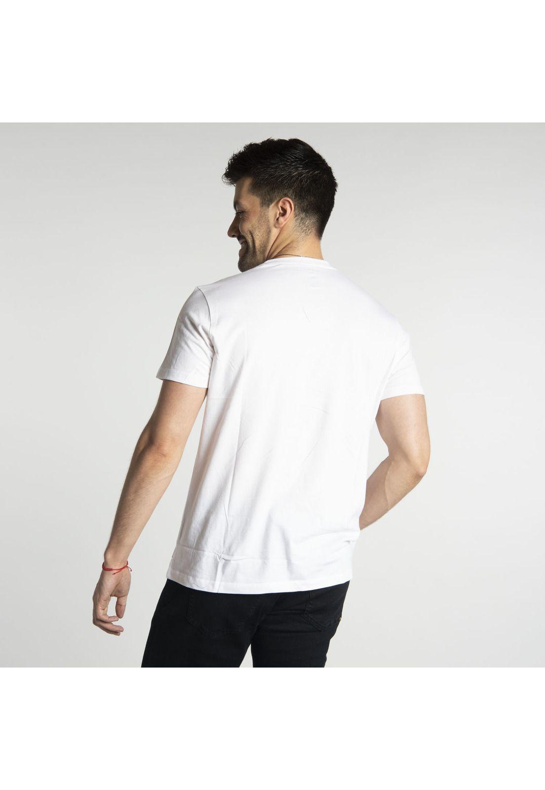 Polera Manga Corta  Hombre Fdtn Ww Site Tee Blanco-2