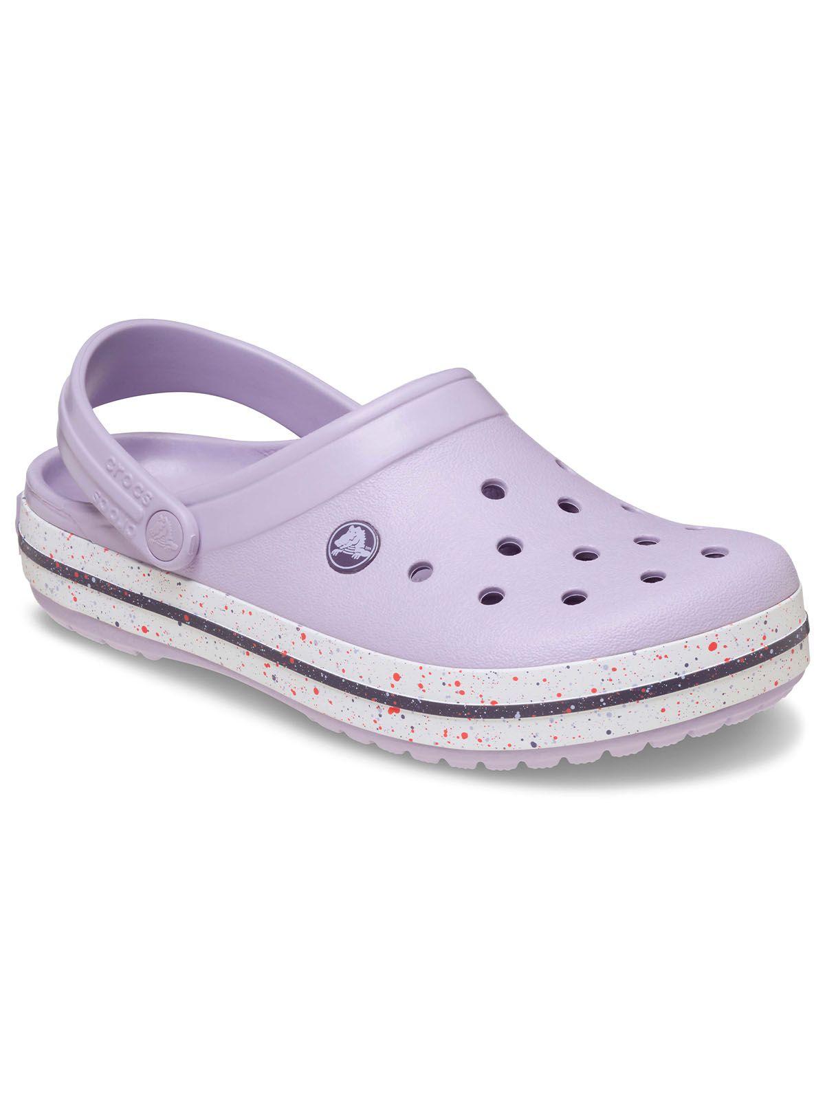 Zueco Crocs Mujer Crocband Morado Pastel-0