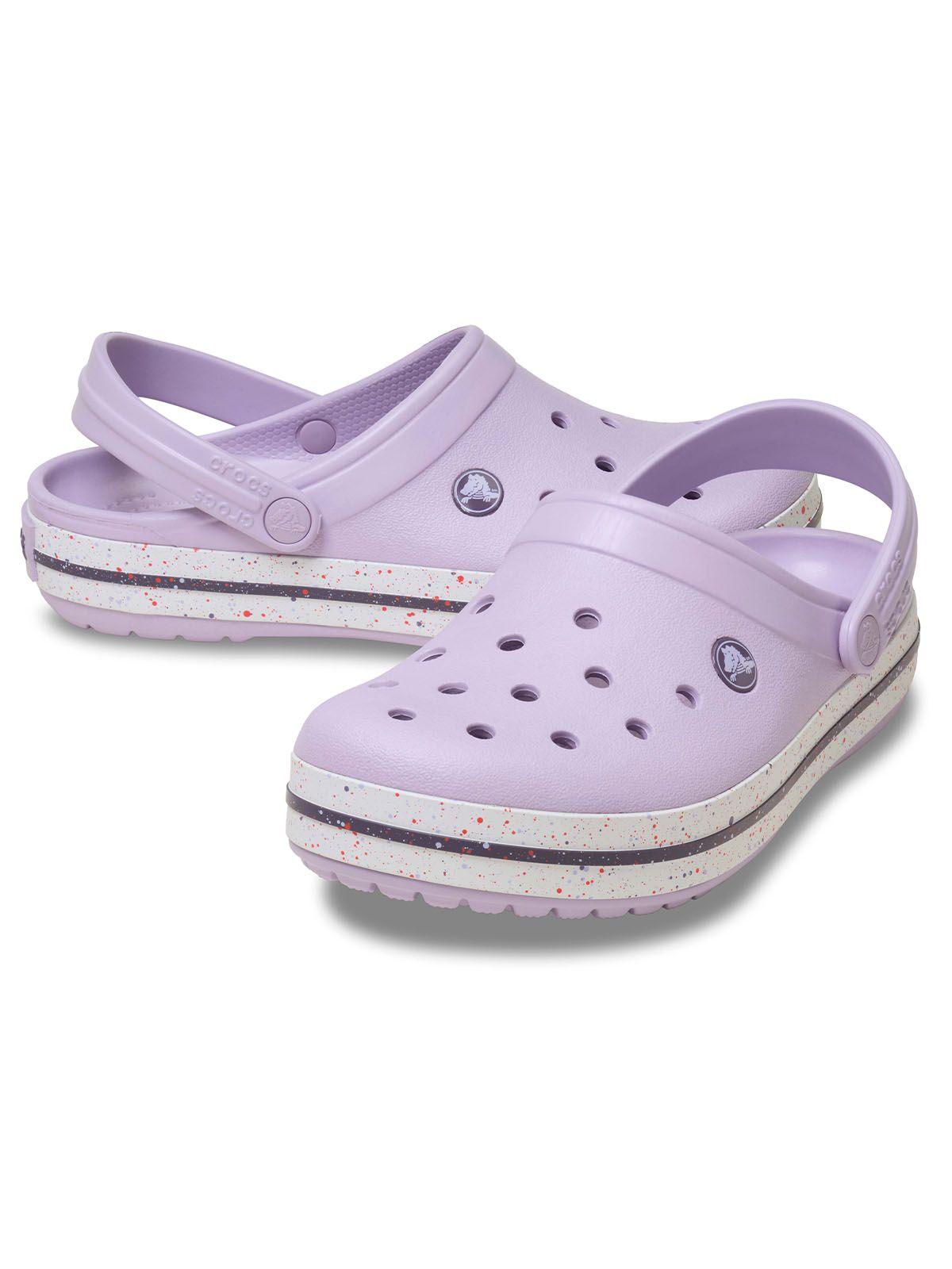 Zueco Crocs Mujer Crocband Morado Pastel-3