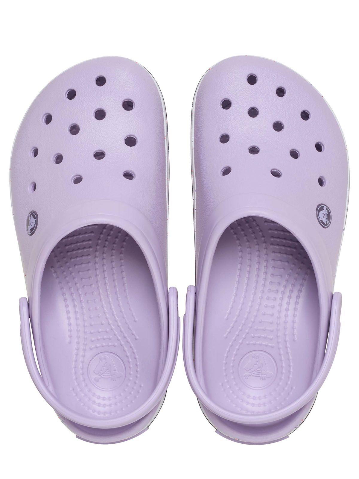 Zueco Crocs Mujer Crocband Morado Pastel-4