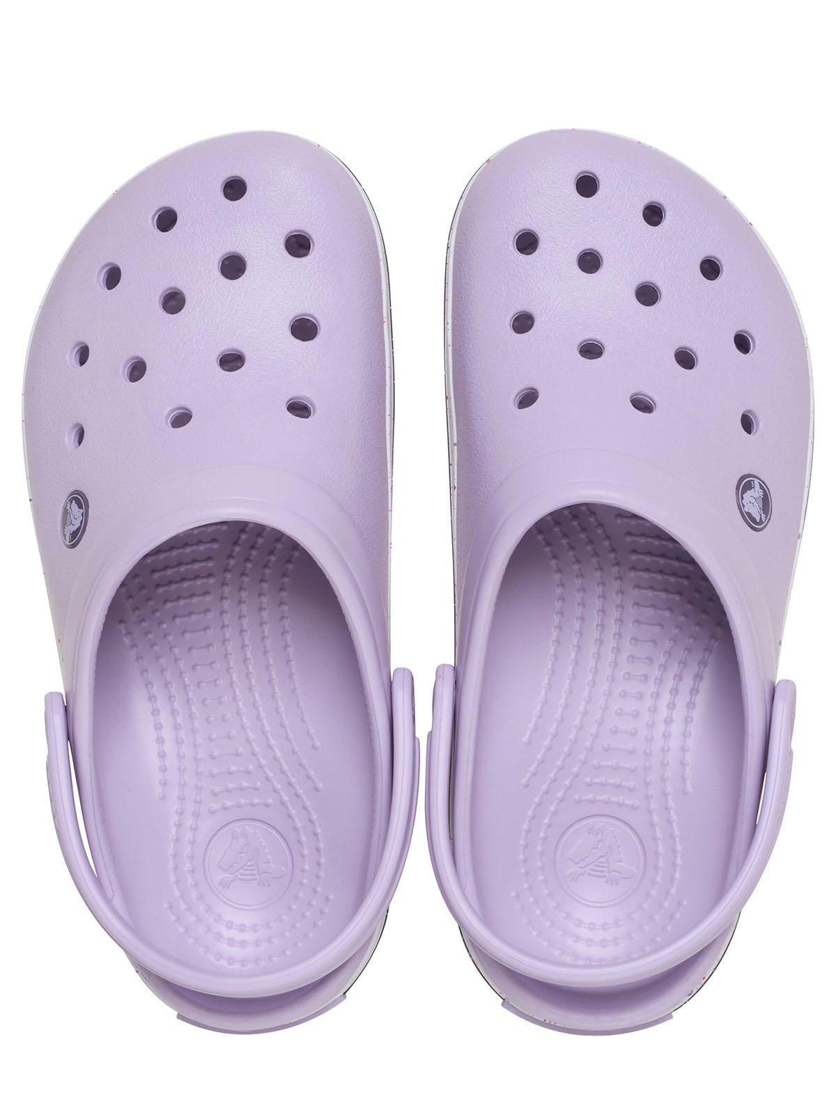 Zueco Crocs Mujer Crocband Morado Pastel-4