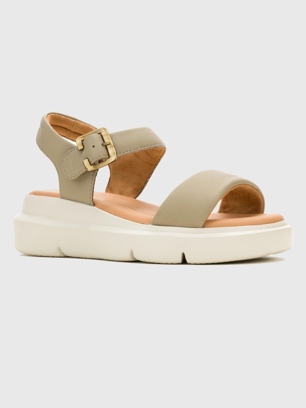 Sandalia Cuero Mujer Uplift Strap Verde-0