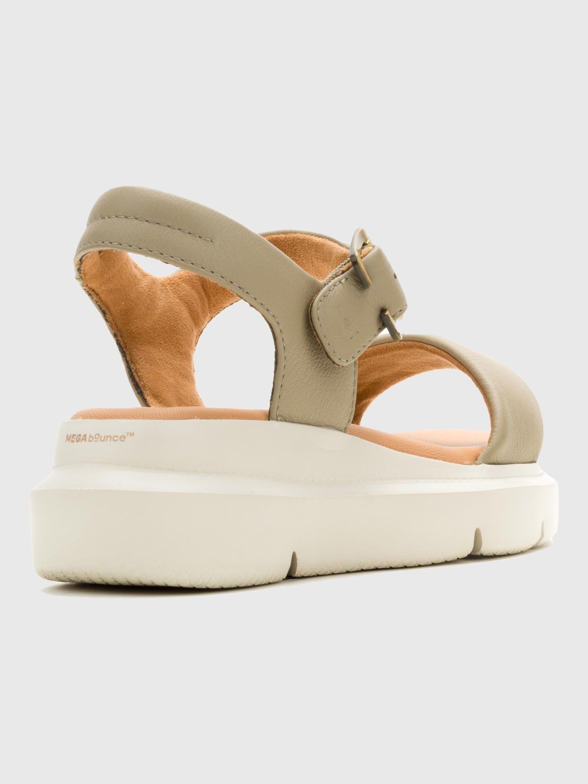 Sandalia Cuero Mujer Uplift Strap Verde-3