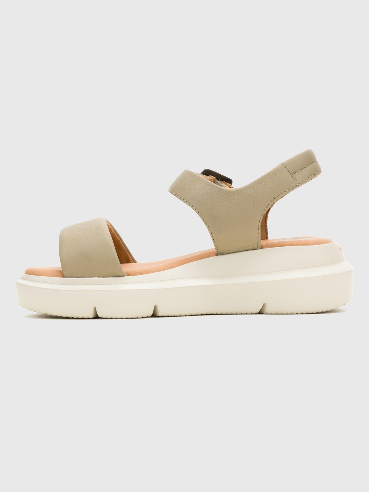 Sandalia Cuero Mujer Uplift Strap Verde-4