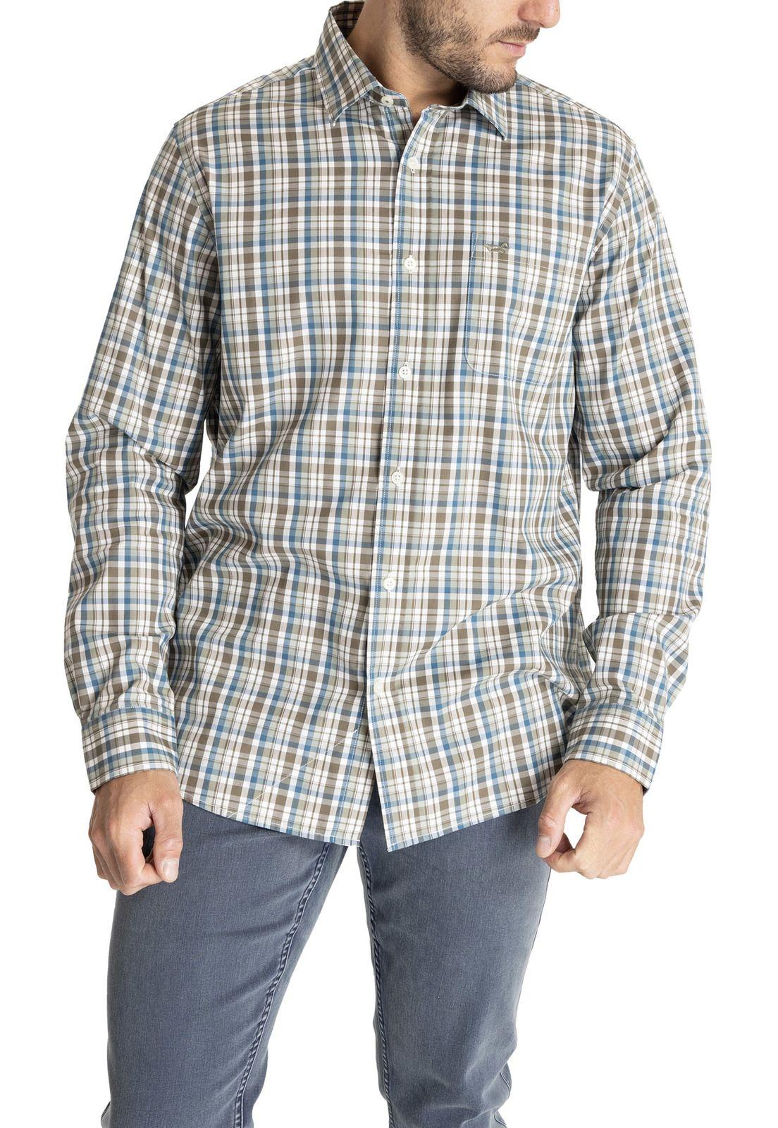 Camisa M/L Hombre Mild Verde-4